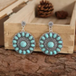 Circle Turquoise Earrings