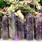 Natural Unicorn Stone Obelisk Tower Point Crystal