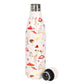 Mushroom Print Metal Water Bottle