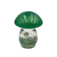 Mini Mushroom Figurine with Green Aventurine Crystals: Mushroom Figurine