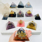 Orgone Crystal Pyramid:  - Amethyst w/ Amethyst Sphere