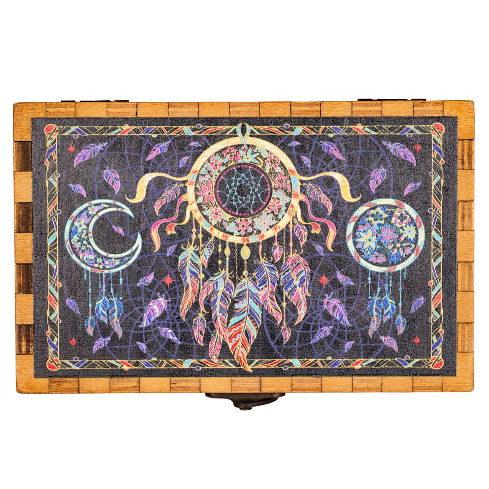 Dreamcatcher Wooden Tarot Card Box