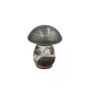 Mini Mushroom Figurine with Bloodstone Crystals: Mushroom Figurine