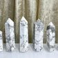 Natural Howlite Obelisk Point