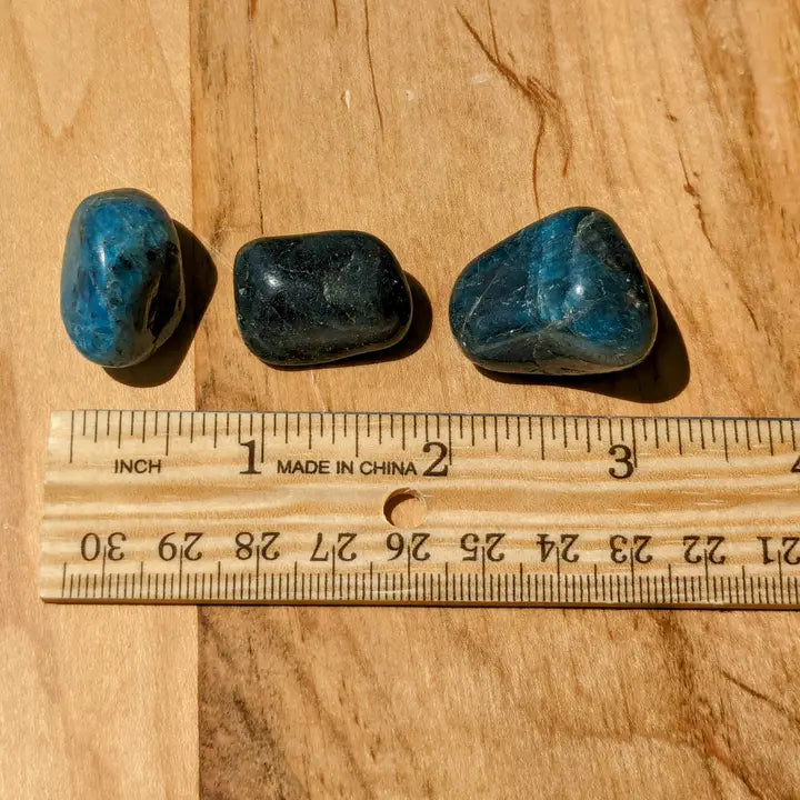 Blue Apatite Tumbles