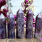 Natural Unicorn Stone Obelisk Tower Point Crystal