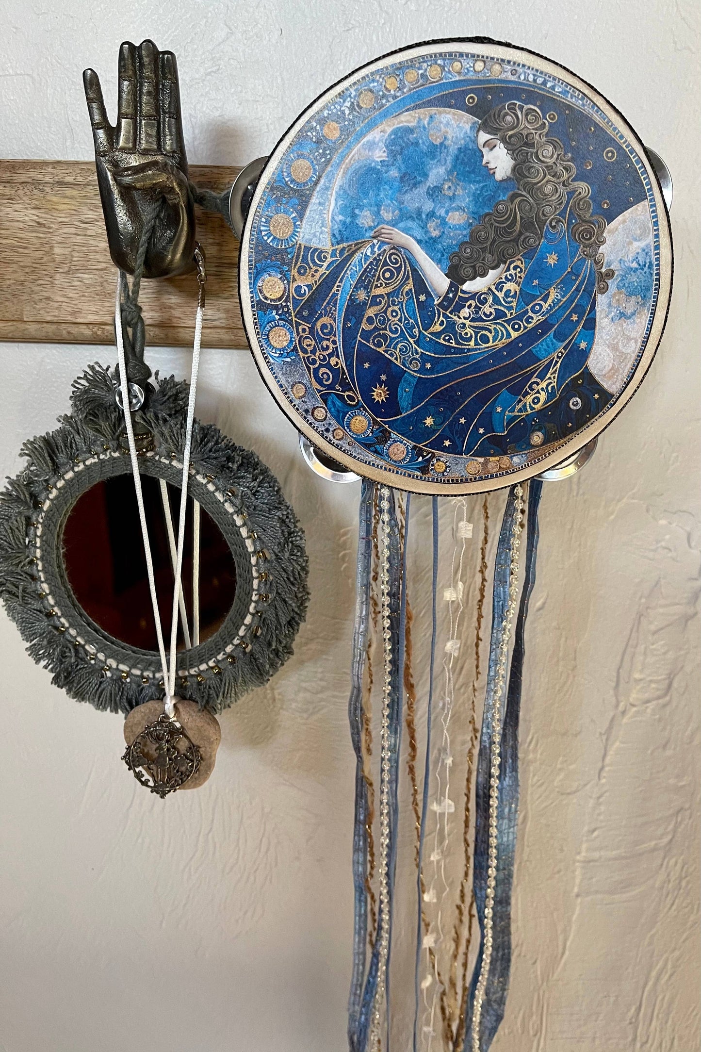 Blue Moon Goddess Tambourine