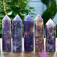 Natural Unicorn Stone Obelisk Tower Point Crystal