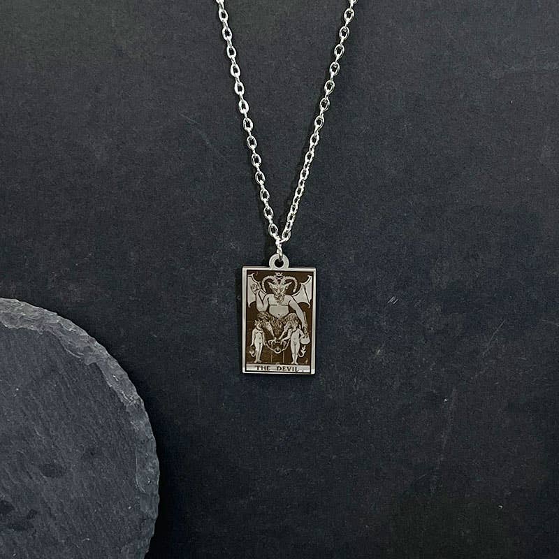 Stainless Steel Tarot Necklaces: THE MAGICIAN