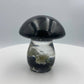 Mini Mushroom Figurines with Spiritual Crystals: Aquamarine