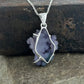 Grape Agate Sterling Silver Pendant