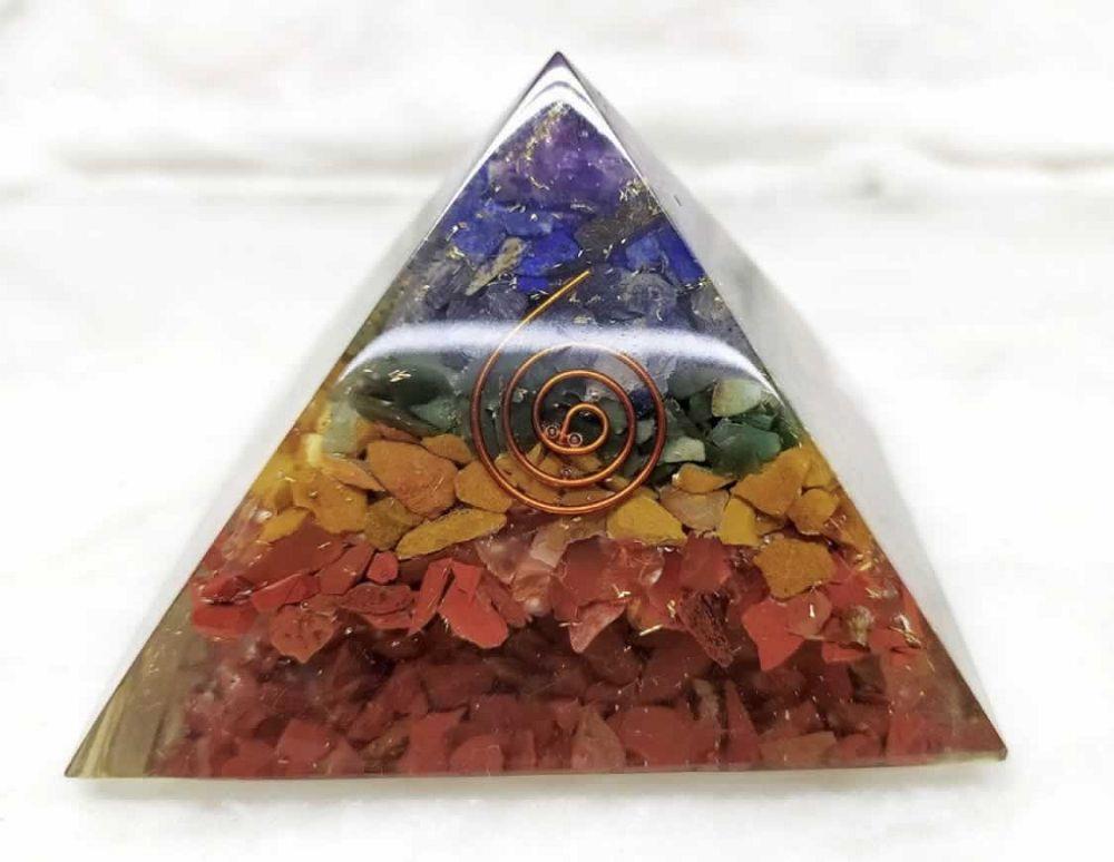 Bonded Chakra Orgone Pyramid