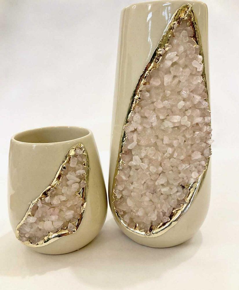 Ceramic Crystal Vase